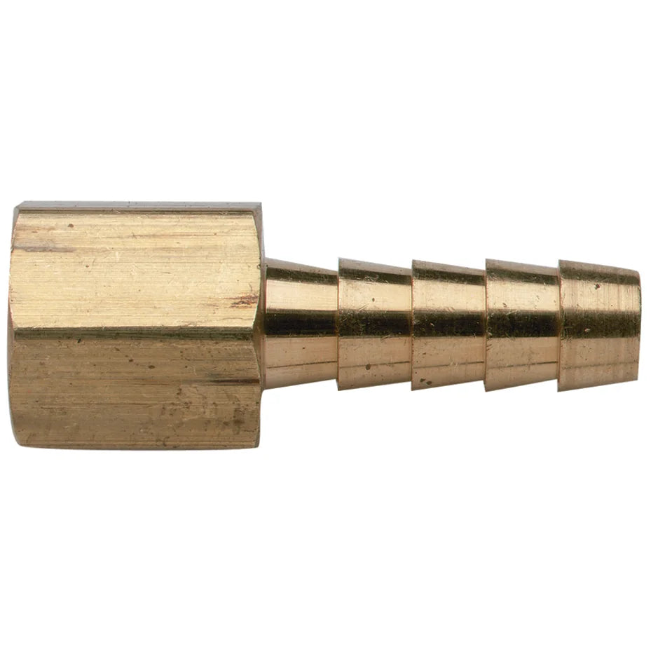 Conector de espiga latón 1/4” NPT hembra a manguera 1/4” 033474-10 | Moeller Marine