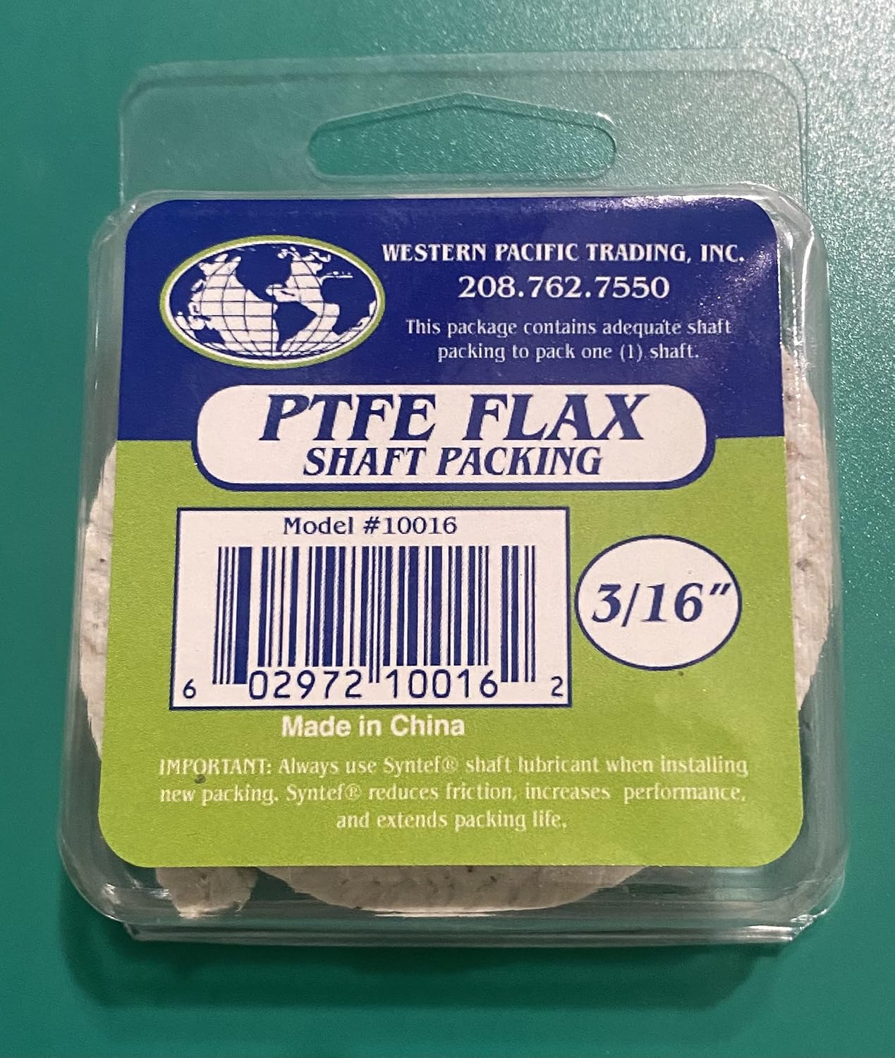 Empaque para eje con PTFE 10016 | Western Pacific Trading