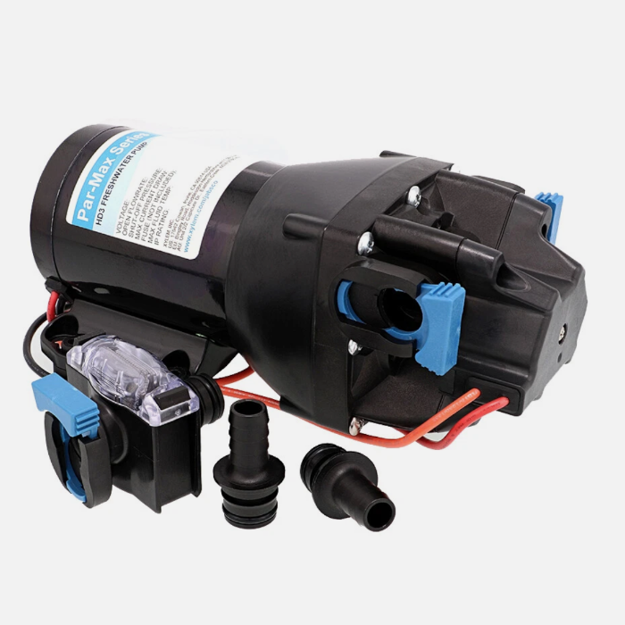 Bomba de presión de agua 12V 3 GPM 40 PSI PAR-Max 3HD Q301J-115S-3A | Jabsco