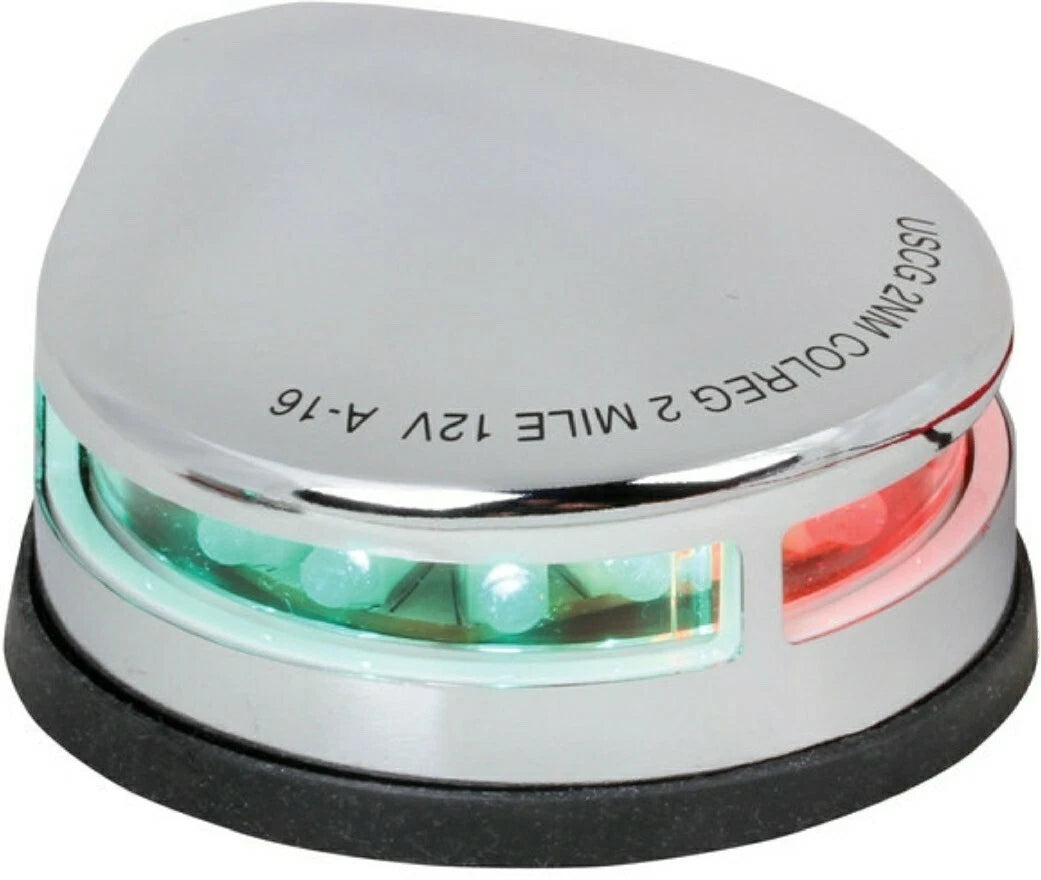 Luz de Navegación LED Bicolor de Montaje en Cubierta 12V Modelo 15761570 | West Marine