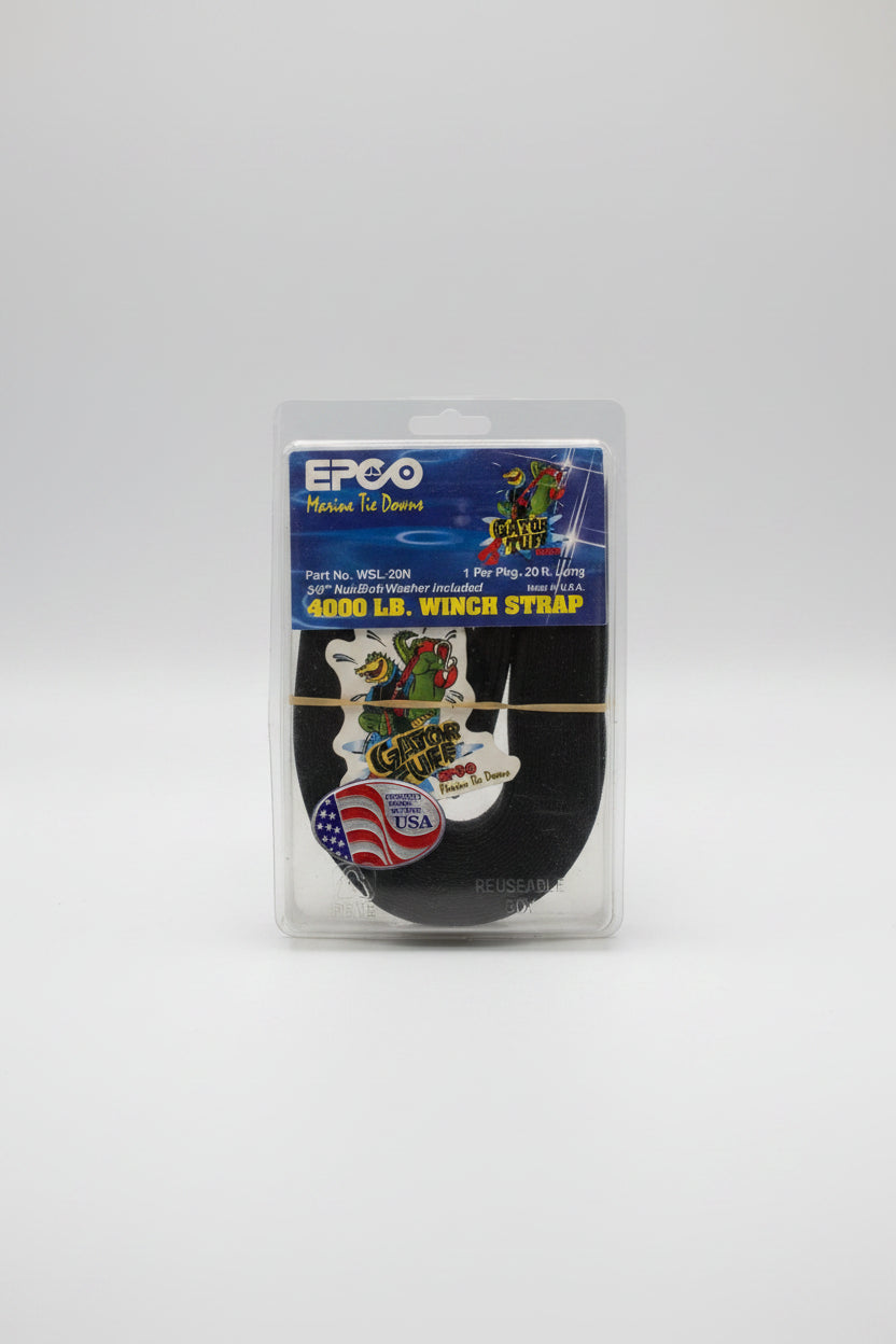 Cinta para Winche 20 ft con Perno y Tuerca Modelo WSL-20N | EPCO