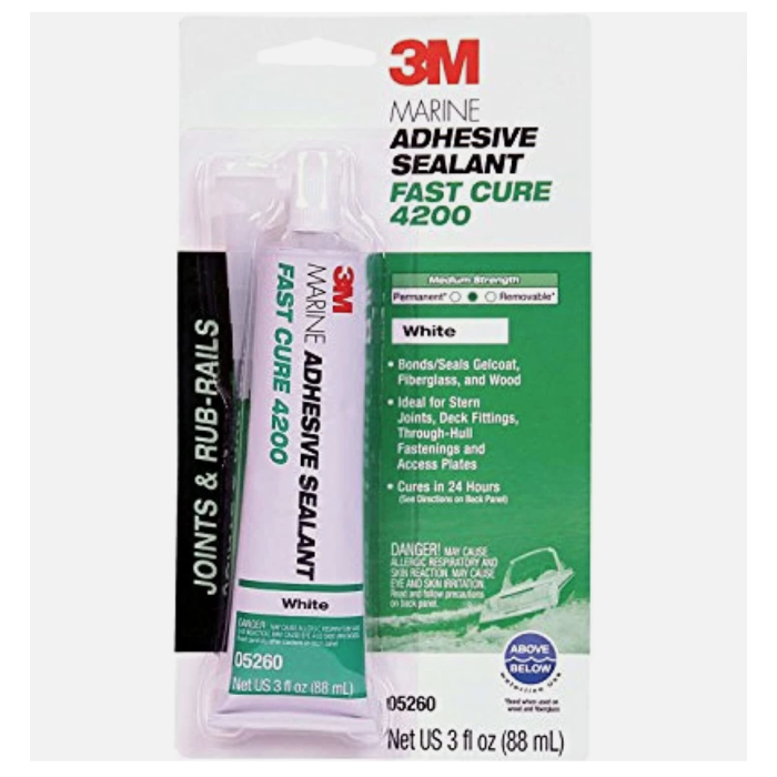 Sellador Adhesivo Marino 4200 Fast Cure Blanco 3 oz (05260) | 3M