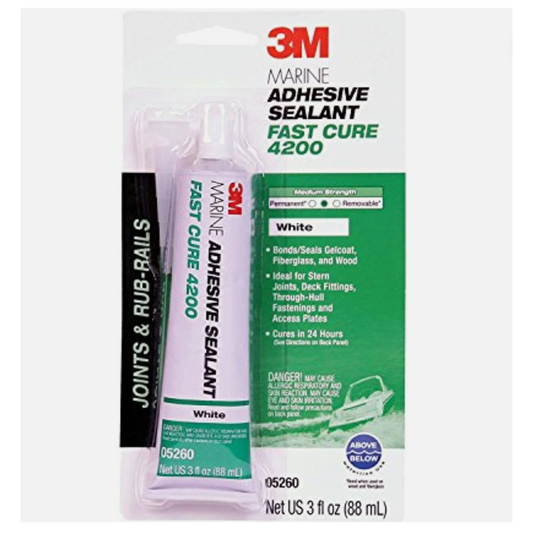Sellador Adhesivo Marino 4200 Fast Cure Blanco 3 oz (05260) | 3M