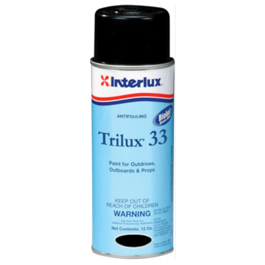 Pintura antivegetativa Trilux 33 en aerosol negro - 12 oz | Interlux