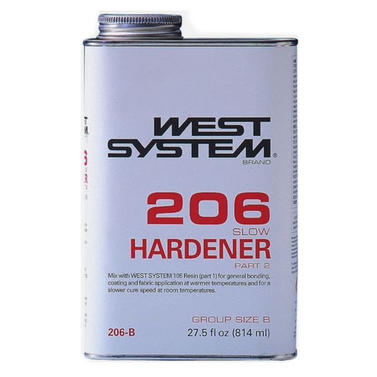 Endurecedor epóxico lento 206B - 1.82 lb | West System