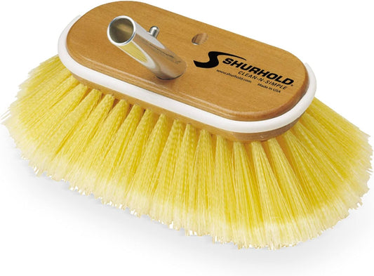 Cepillo para Cubierta Marina de 6" Cerdas Suaves Amarillas 960 | Shurhold