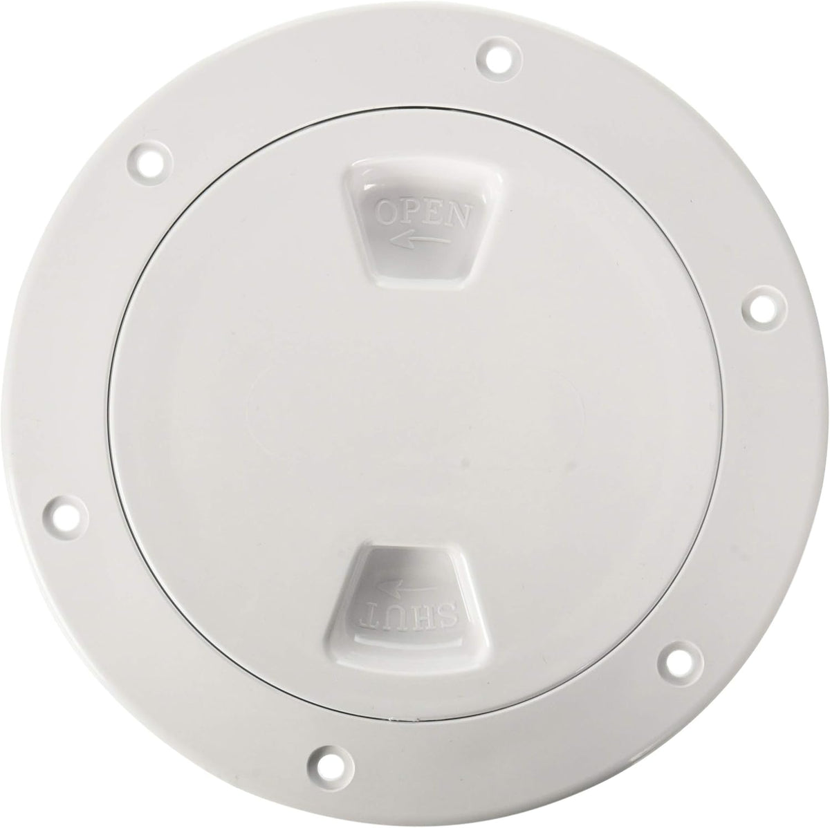 Tapa de acceso roscada para cubierta 4" con diseño diamante color blanco | Beckson DP40-W
