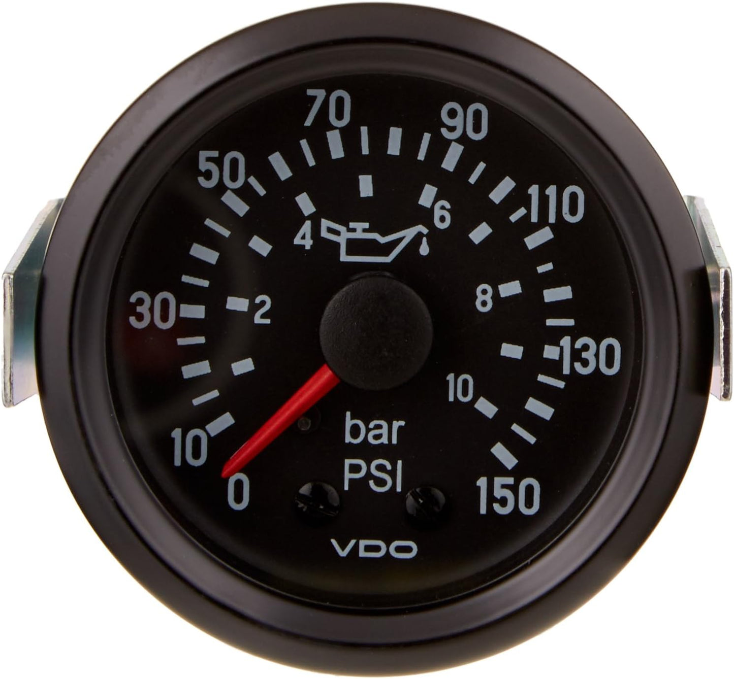 Manómetro Mecánico de Presión de Aceite 0-150 PSI (0-10 Bar) 52 mm Modelo 150-904 | VDO