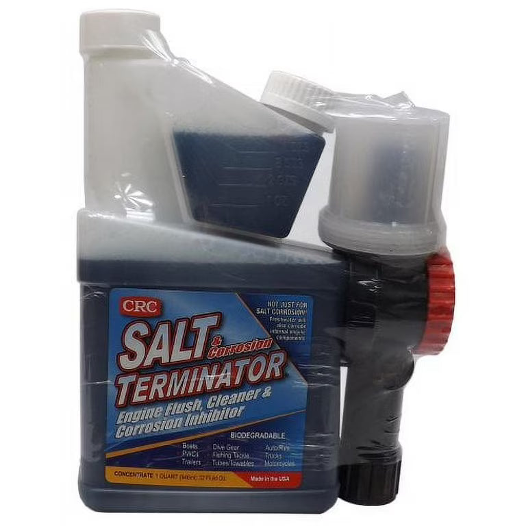 Limpiador eliminador de sal para motores marinos concentrado con mezclador 32 oz (946 ml) SX32M | CRC Salt Terminator