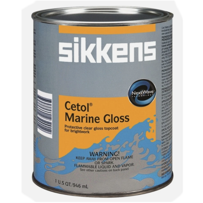 Barniz marino transparente de alto brillo Cetol Marine Gloss IVA315Q - 1 cuarto | Sikkens