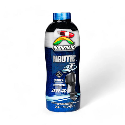 Aceite marino para motor 4 tiempos SAE 25W-40 FC-W 950 ml | Roshfrans