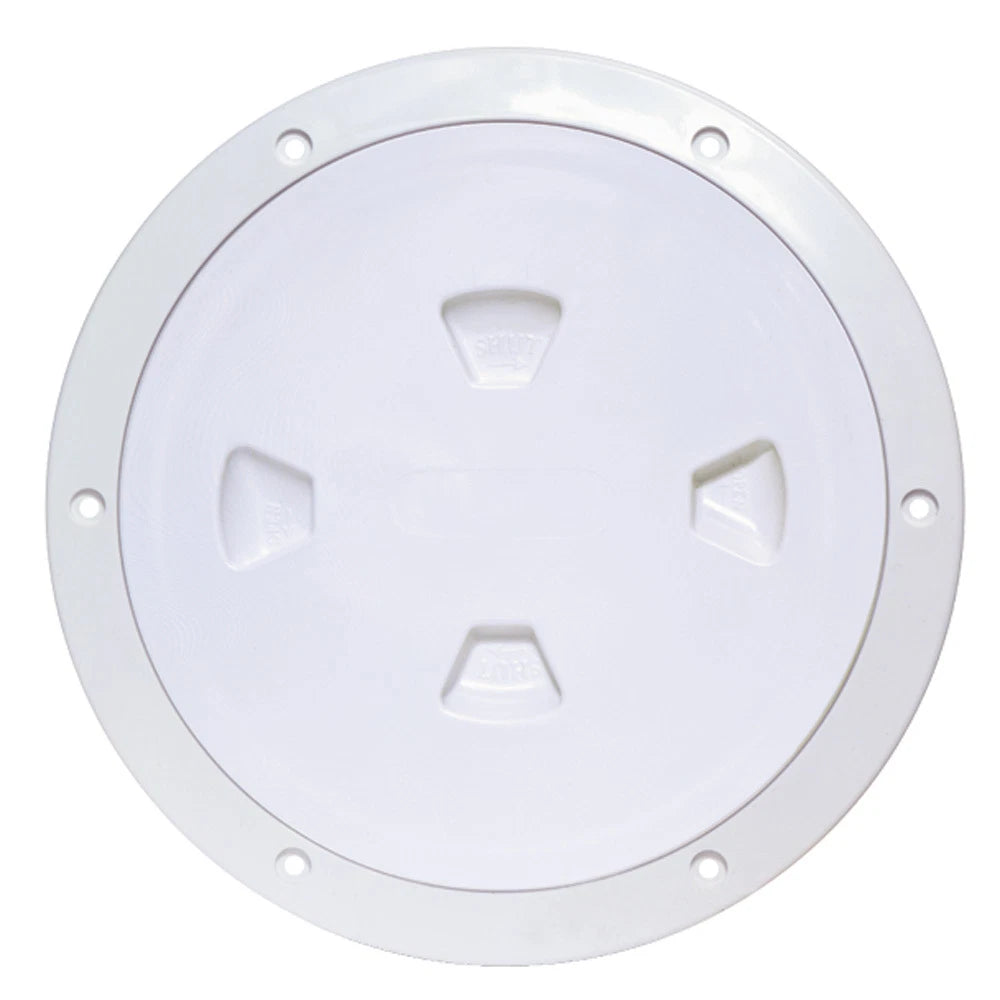 Tapa de acceso roscada para cubierta 8" color blanco | Beckson DP84-W