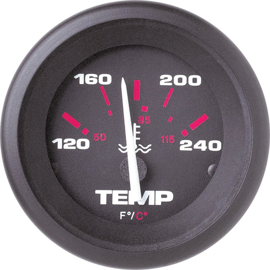 Indicador de temperatura de agua Amega Negro 120-240°F 2" 57904P | Sierra